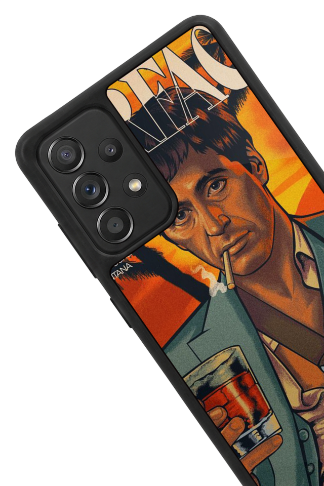 Samsung Galaxy A72 Uyumlu Scarface Tasarımlı Glossy Premium Kılıf