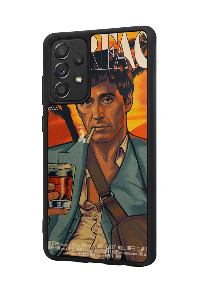 Samsung Galaxy A72 Uyumlu Scarface Tasarımlı Glossy Premium Kılıf
