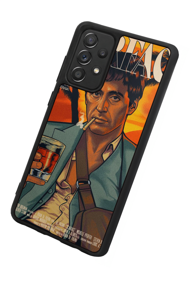 Samsung Galaxy A72 Uyumlu Scarface Tasarımlı Glossy Premium Kılıf