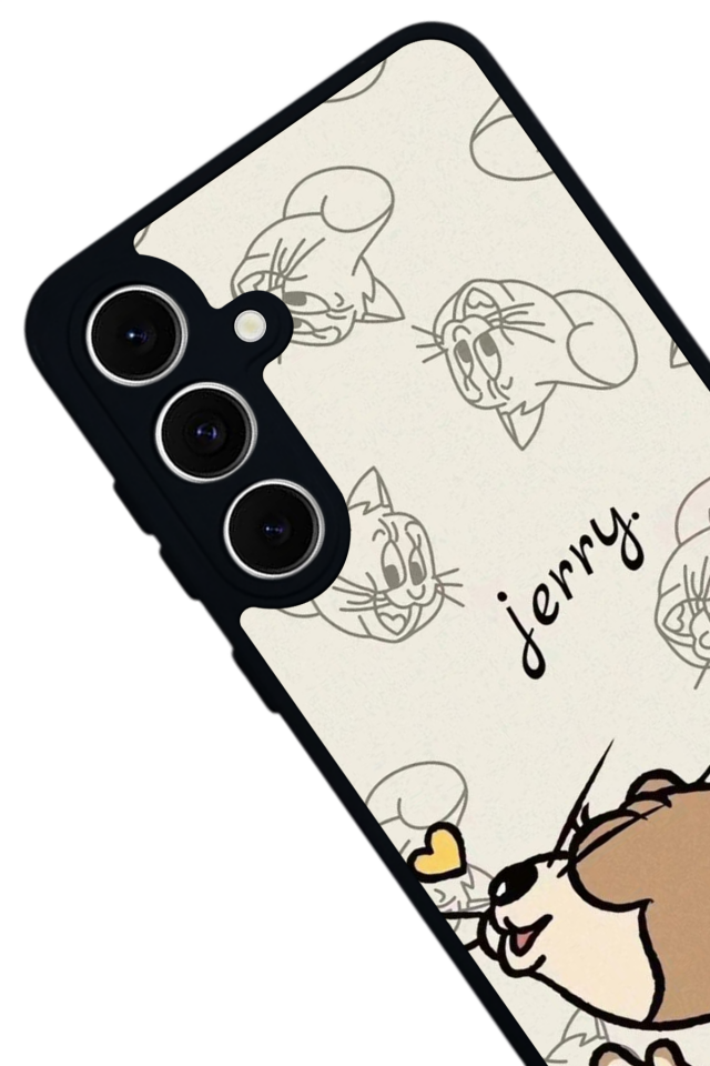 Samsung Galaxy S24 FE Uyumlu Tom And Jerry Tasarımlı Glossy Premium Kılıf