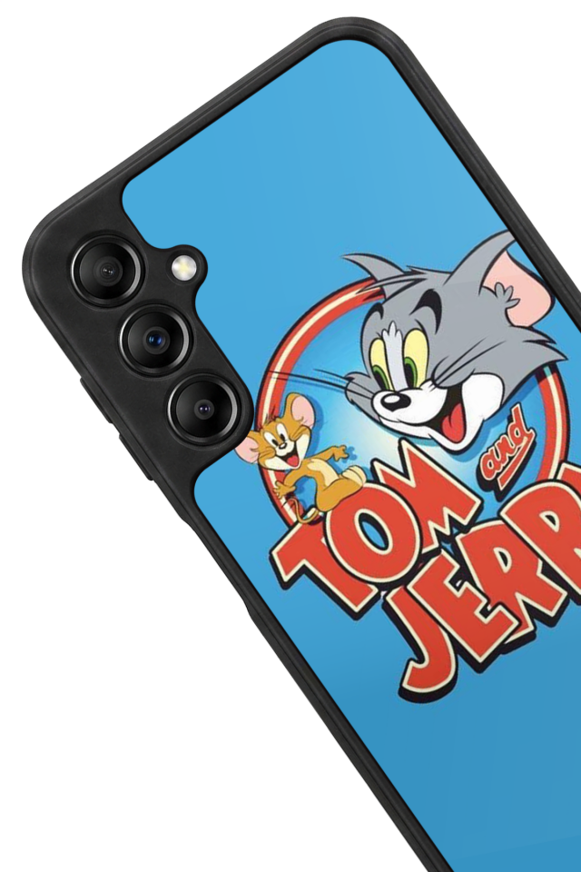 Samsung Galaxy A14 Uyumlu Tom And Jerry Tasarımlı Glossy Premium Kılıf