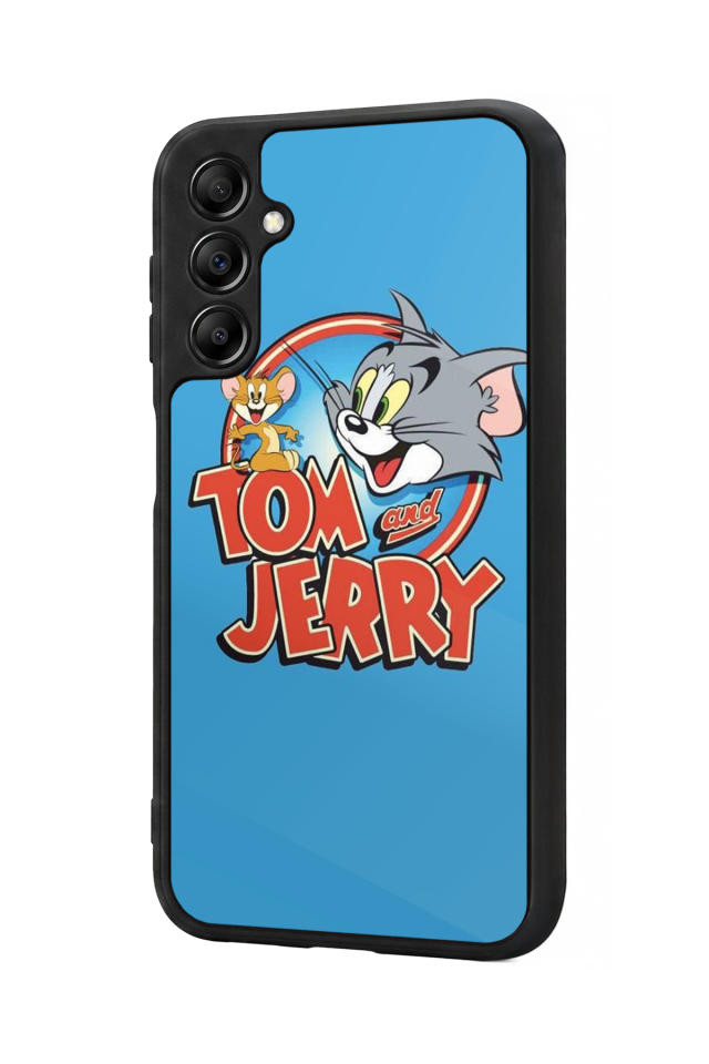 Samsung Galaxy A14 Uyumlu Tom And Jerry Tasarımlı Glossy Premium Kılıf