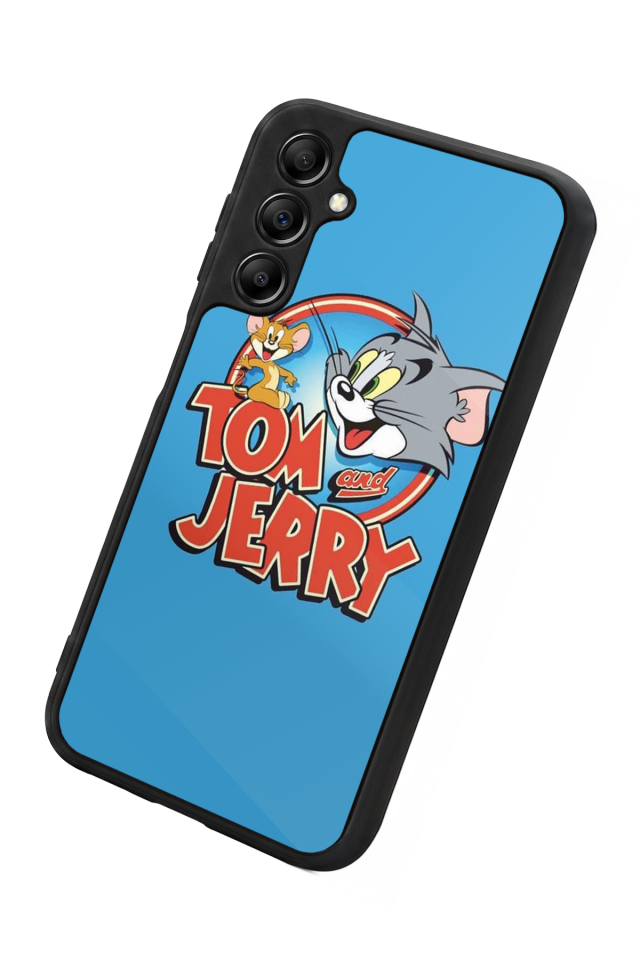 Samsung Galaxy A14 Uyumlu Tom And Jerry Tasarımlı Glossy Premium Kılıf
