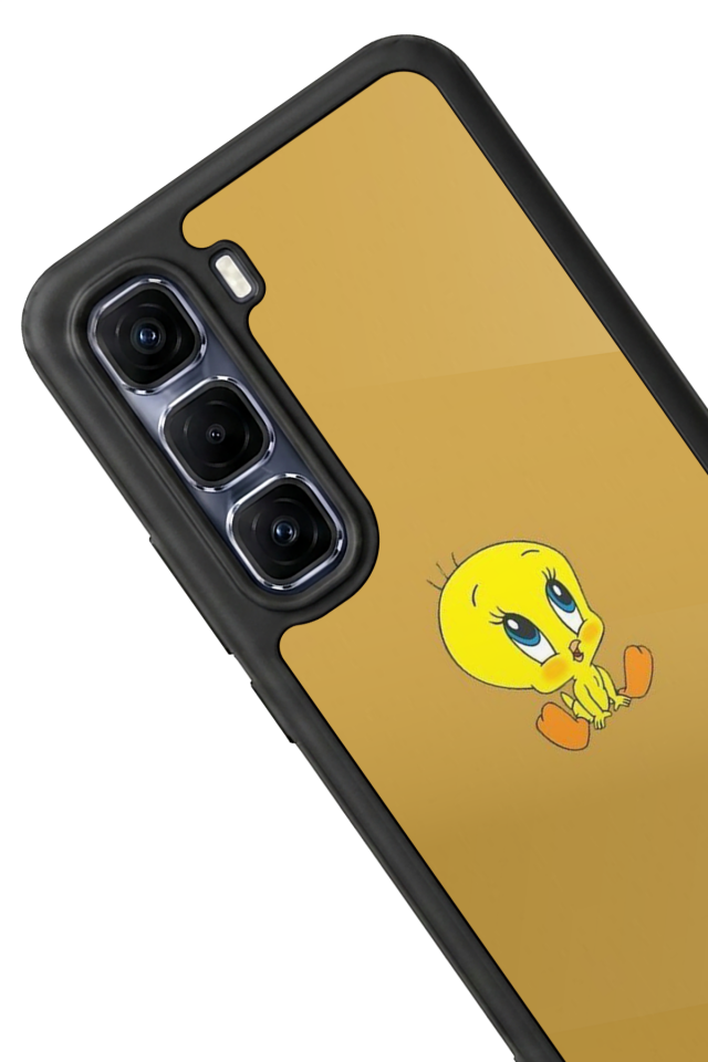 Infinix Hot 60 Pro Plus Uyumlu Tweety Tasarımlı Glossy Premium Kılıf
