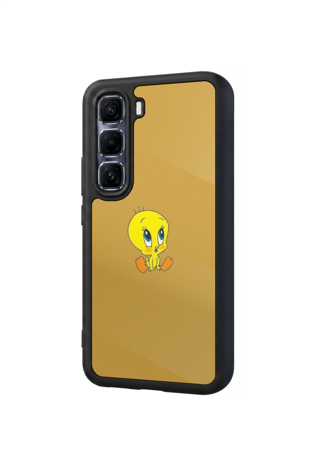 Infinix Hot 60 Pro Plus Uyumlu Tweety Tasarımlı Glossy Premium Kılıf