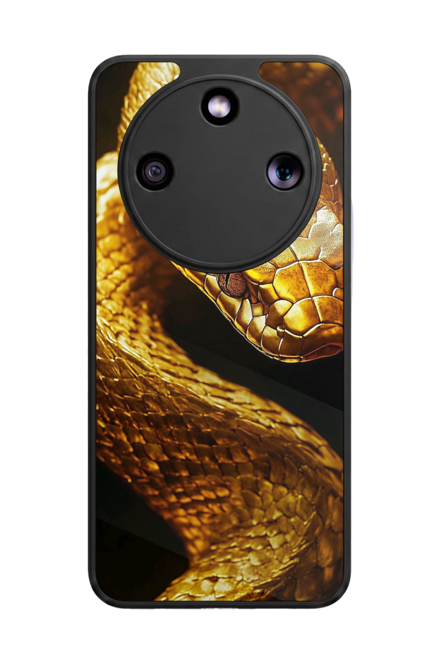 Honor Magic 8 Lite Uyumlu Yılan Tasarımlı Glossy Premium Kılıf