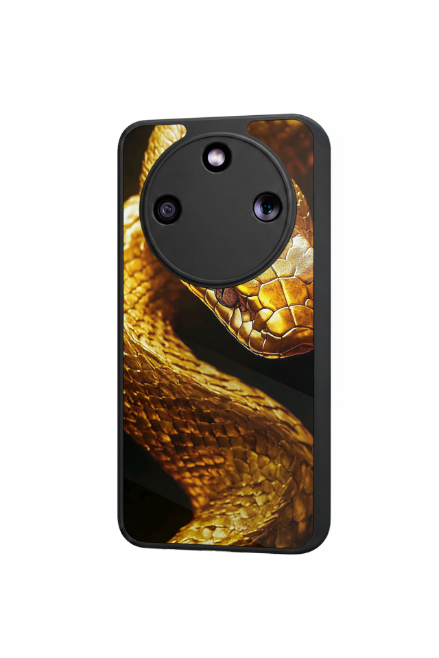 Honor Magic 8 Lite Uyumlu Yılan Tasarımlı Glossy Premium Kılıf