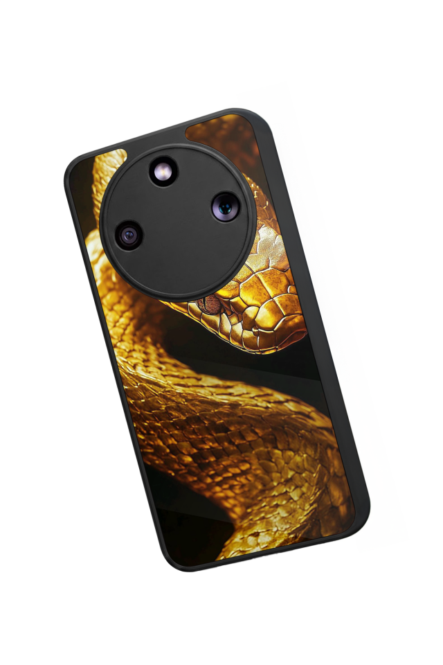 Honor Magic 8 Lite Uyumlu Yılan Tasarımlı Glossy Premium Kılıf