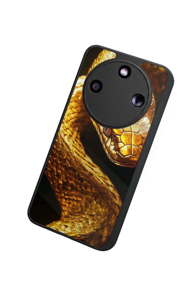 Honor Magic 8 Lite Uyumlu Yılan Tasarımlı Glossy Premium Kılıf