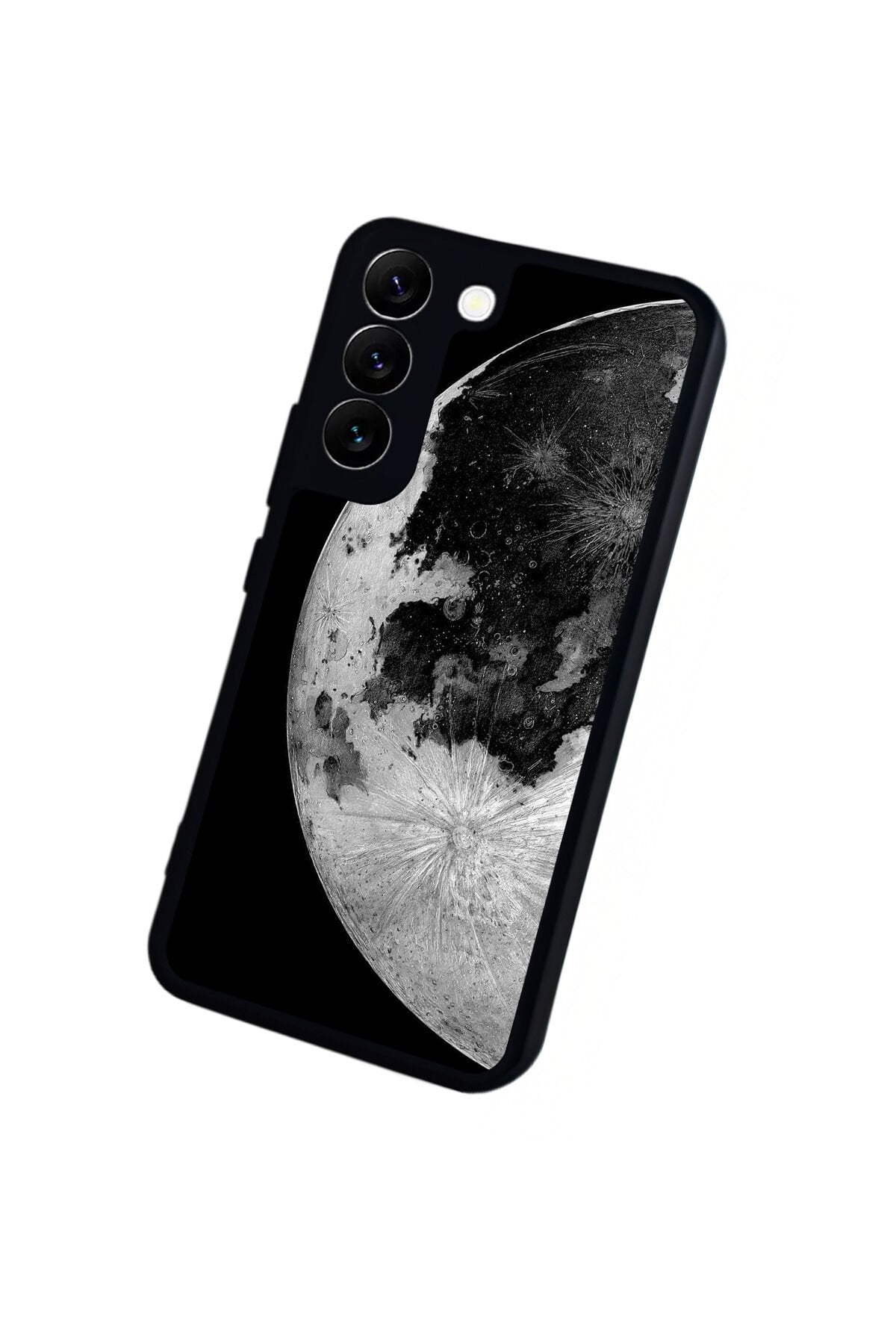 Samsung Galaxy S22 Uyumlu Ay Tasarımlı Glossy Premium Kılıf