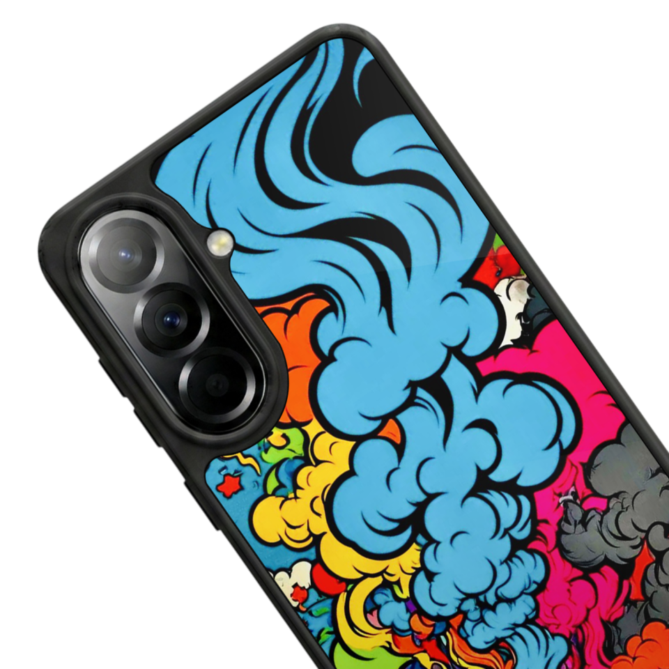 Samsung Galaxy A37 Uyumlu Abstract Tasarımlı Glossy Premium Kılıf