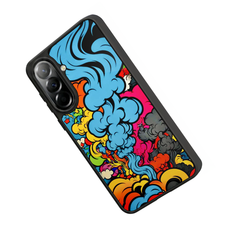 Samsung Galaxy A37 Uyumlu Abstract Tasarımlı Glossy Premium Kılıf