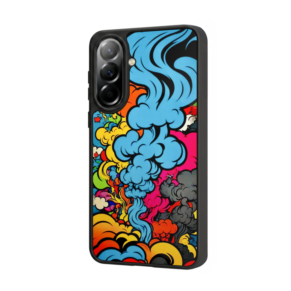 Samsung Galaxy A37 Uyumlu Abstract Tasarımlı Glossy Premium Kılıf