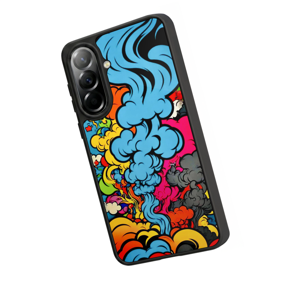 Samsung Galaxy A37 Uyumlu Abstract Tasarımlı Glossy Premium Kılıf