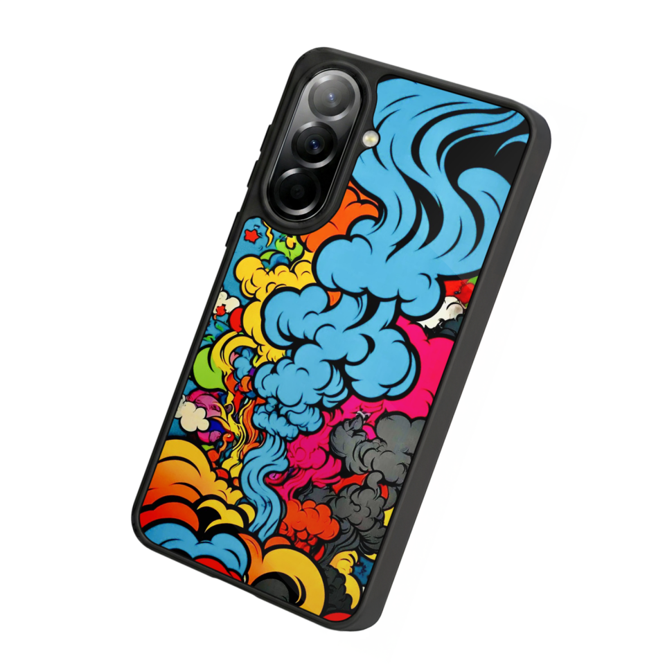 Samsung Galaxy A37 Uyumlu Abstract Tasarımlı Glossy Premium Kılıf