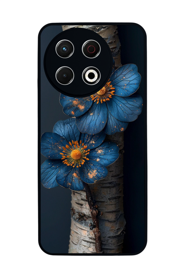 Tecno Spark 30 Pro Uyumlu Cicek Tasarımlı Glossy Premium Kılıf