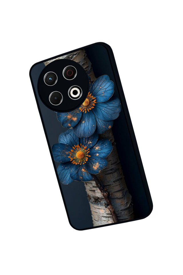 Tecno Spark 30 Pro Uyumlu Cicek Tasarımlı Glossy Premium Kılıf