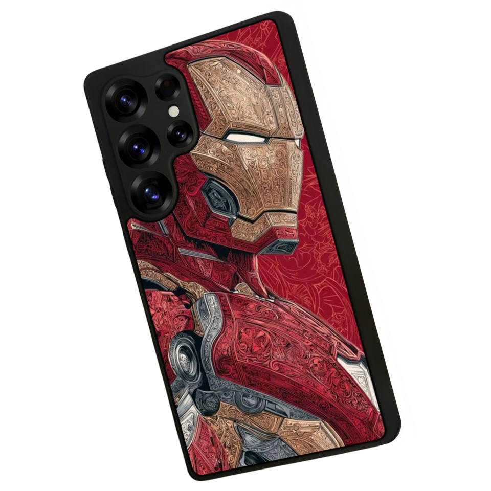 Samsung Galaxy S25 Ultra Uyumlu Iron Man ( Demir Adam ) Tasarımlı Glossy Premium Kılıf