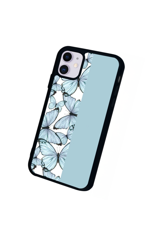 iPhone 11 Uyumlu Kelebek Tasarımlı Glossy Premium Kılıf
