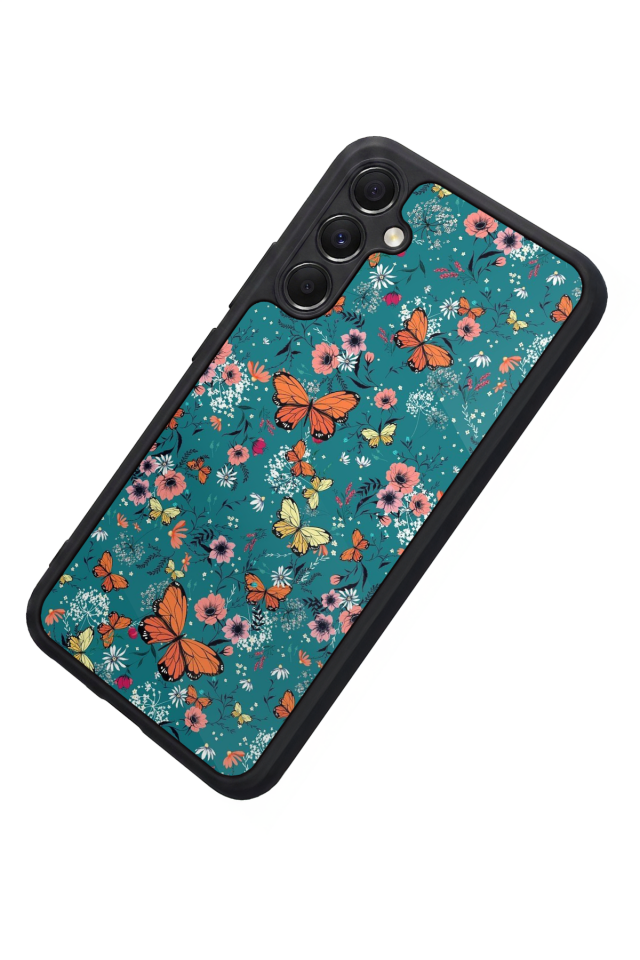 Samsung Galaxy M34 Uyumlu Kelebek Tasarımlı Glossy Premium Kılıf