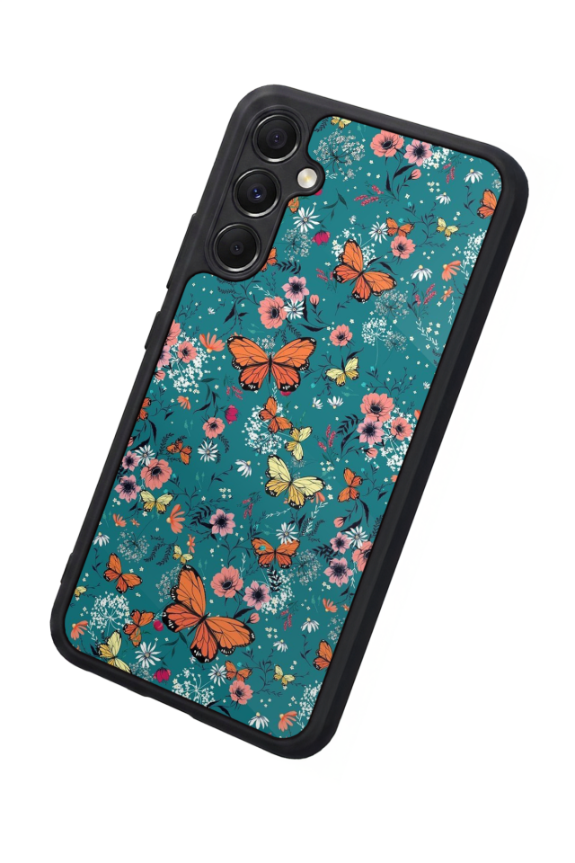 Samsung Galaxy M34 Uyumlu Kelebek Tasarımlı Glossy Premium Kılıf