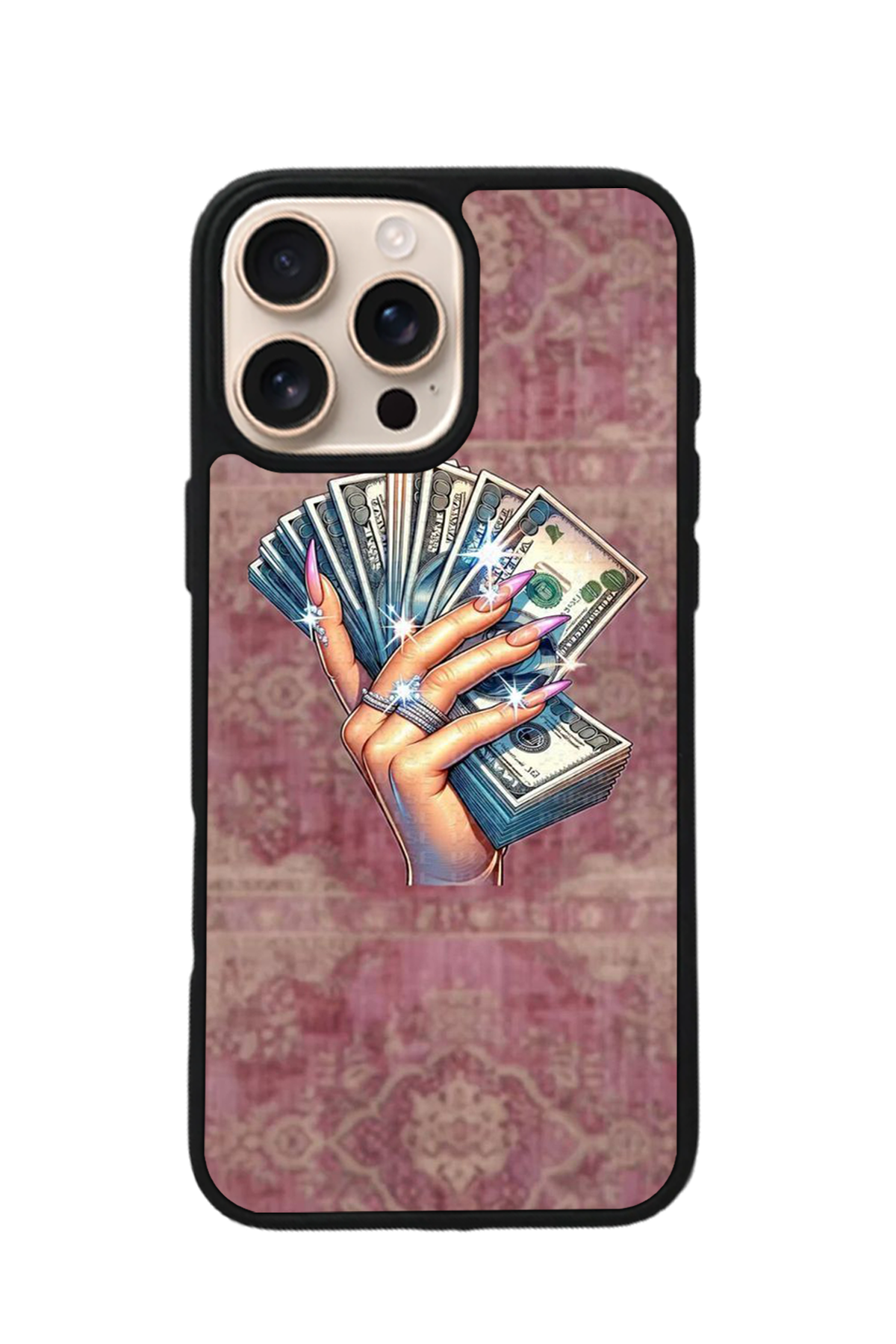 iPhone 16 Pro Max Uyumlu Money Para Tasarımlı Glossy Premium Kılıf