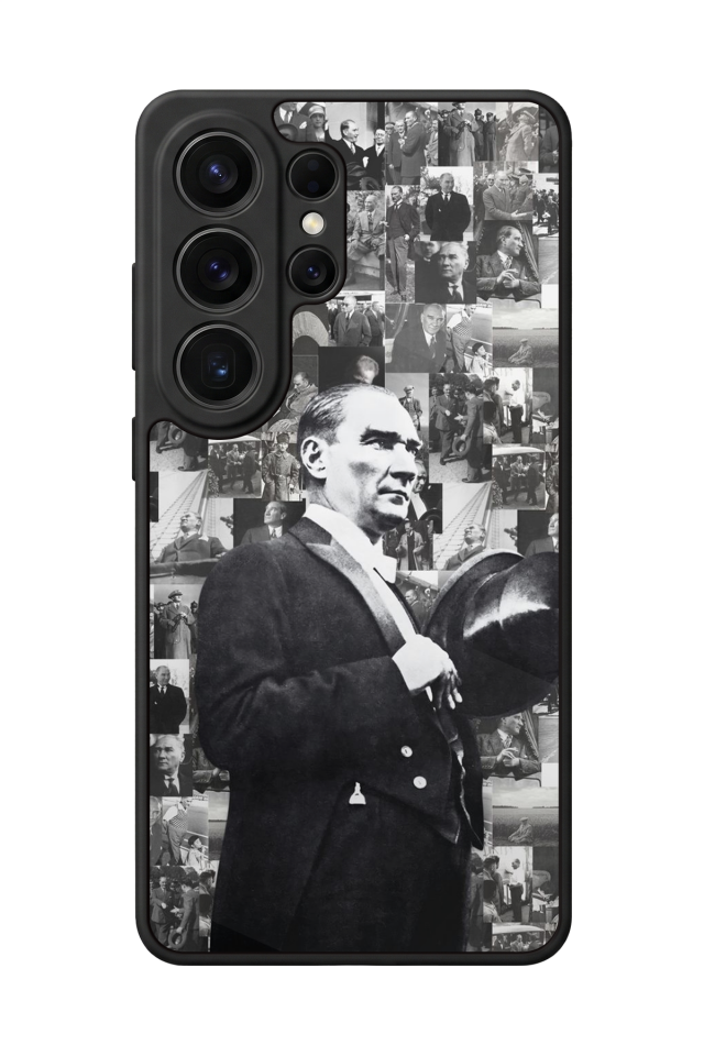 Samsung Galaxy S26 Ultra Uyumlu Mustafa Kemal Ataturk Tasarımlı Glossy Premium Kılıf