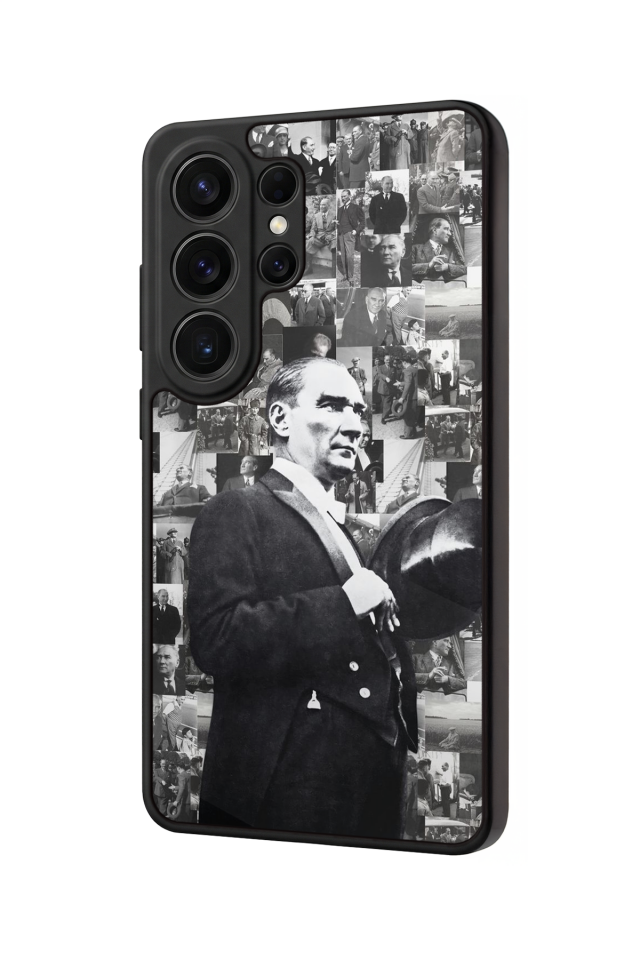 Samsung Galaxy S26 Ultra Uyumlu Mustafa Kemal Ataturk Tasarımlı Glossy Premium Kılıf