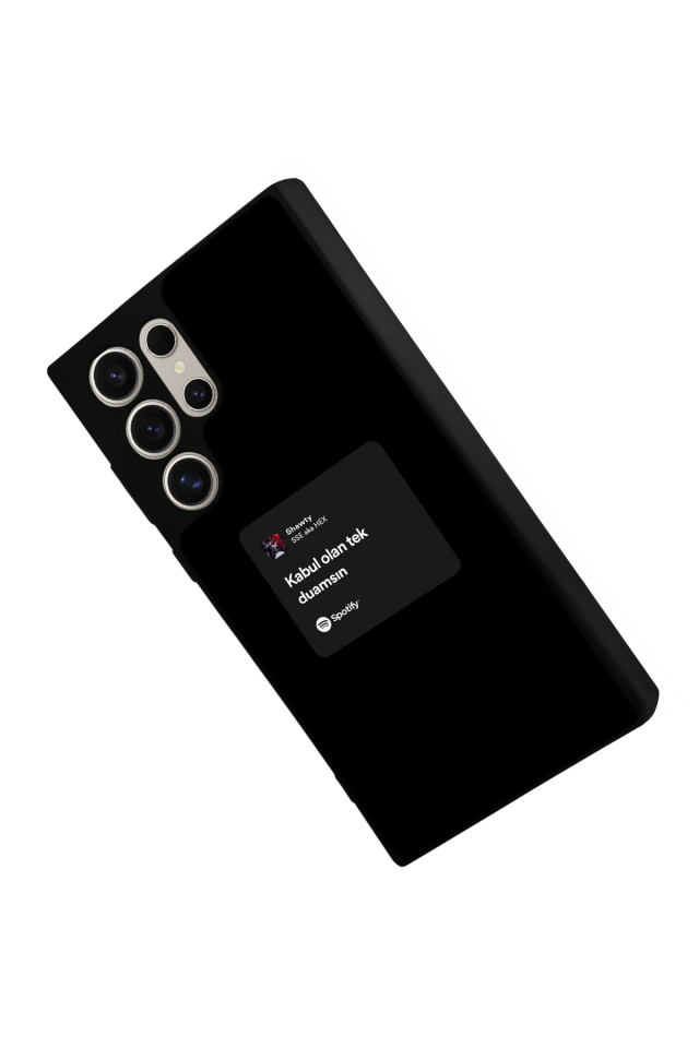 Samsung Galaxy S23 Ultra Uyumlu Sarki Sozleri Tasarımlı Glossy Premium Kılıf