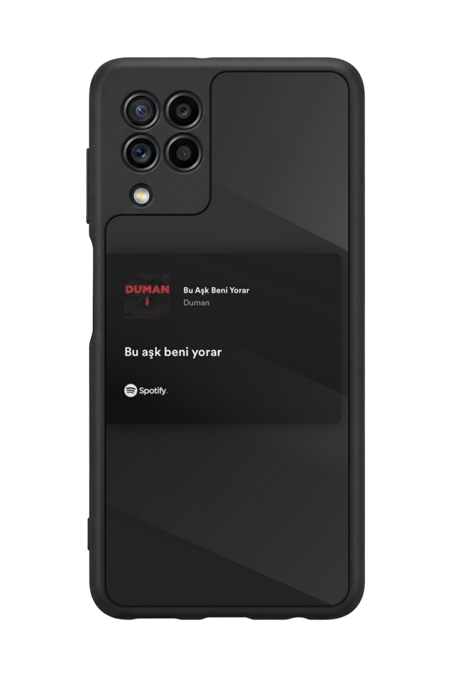 Samsung Galaxy M22 Uyumlu Sarki Sozleri Tasarımlı Glossy Premium Kılıf