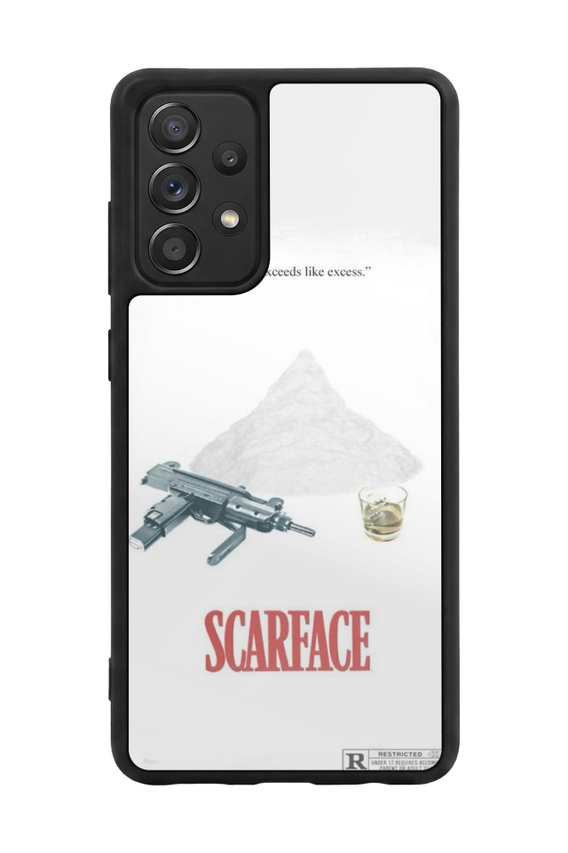 Samsung Galaxy A72 Uyumlu Scarface Tasarımlı Glossy Premium Kılıf