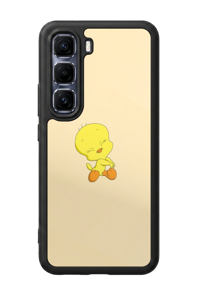 Infinix Hot 60 Pro Plus Uyumlu Tweety Tasarımlı Glossy Premium Kılıf