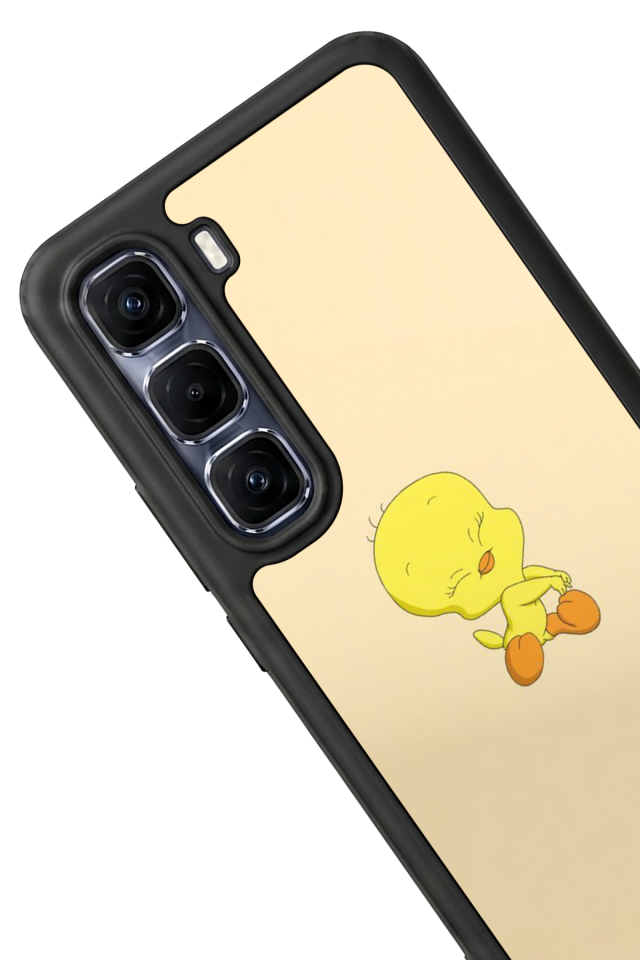 Infinix Hot 60 Pro Plus Uyumlu Tweety Tasarımlı Glossy Premium Kılıf