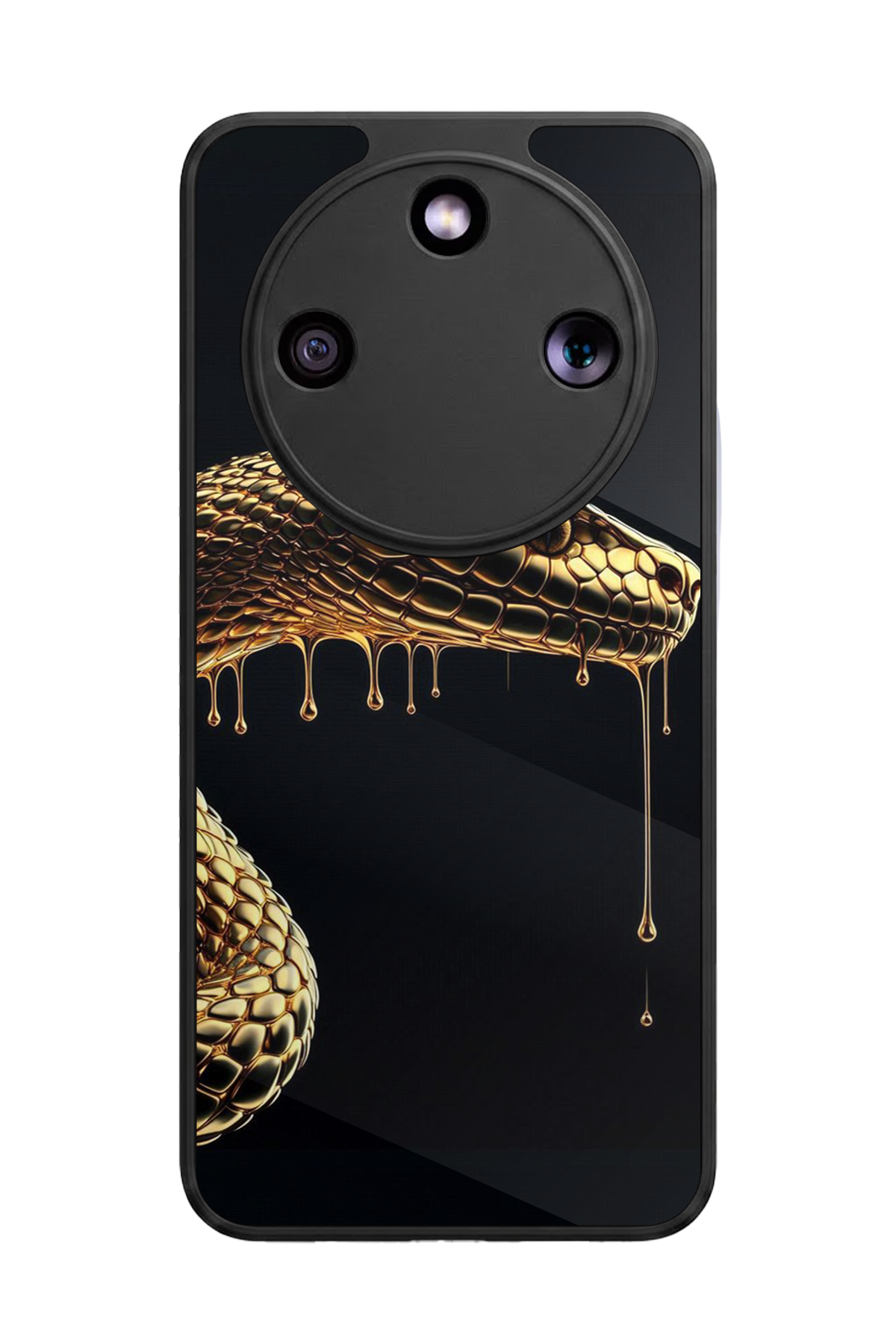 Honor Magic 8 Lite Uyumlu Yılan Tasarımlı Glossy Premium Kılıf