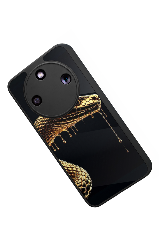 Honor Magic 8 Lite Uyumlu Yılan Tasarımlı Glossy Premium Kılıf