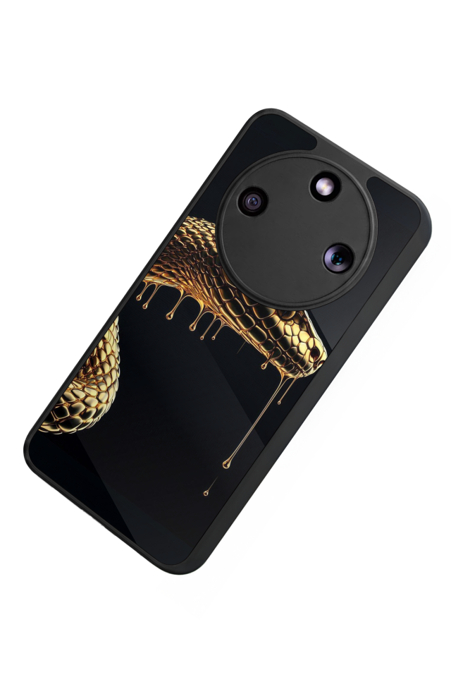 Honor Magic 8 Lite Uyumlu Yılan Tasarımlı Glossy Premium Kılıf