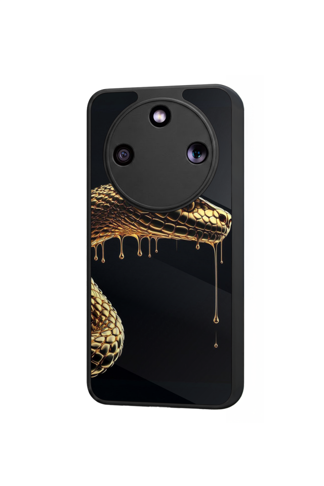 Honor Magic 8 Lite Uyumlu Yılan Tasarımlı Glossy Premium Kılıf