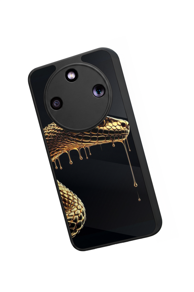 Honor Magic 8 Lite Uyumlu Yılan Tasarımlı Glossy Premium Kılıf