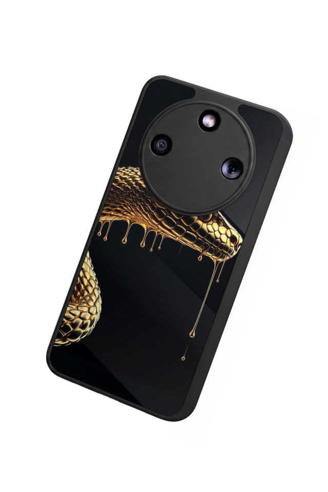 Honor Magic 8 Lite Uyumlu Yılan Tasarımlı Glossy Premium Kılıf