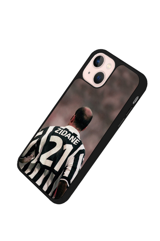 iPhone 14 Plus Uyumlu Zidane Tasarımlı Glossy Premium Kılıf
