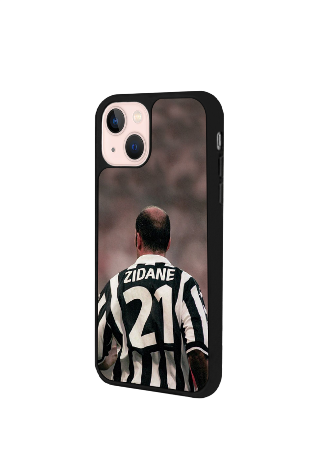 iPhone 14 Plus Uyumlu Zidane Tasarımlı Glossy Premium Kılıf