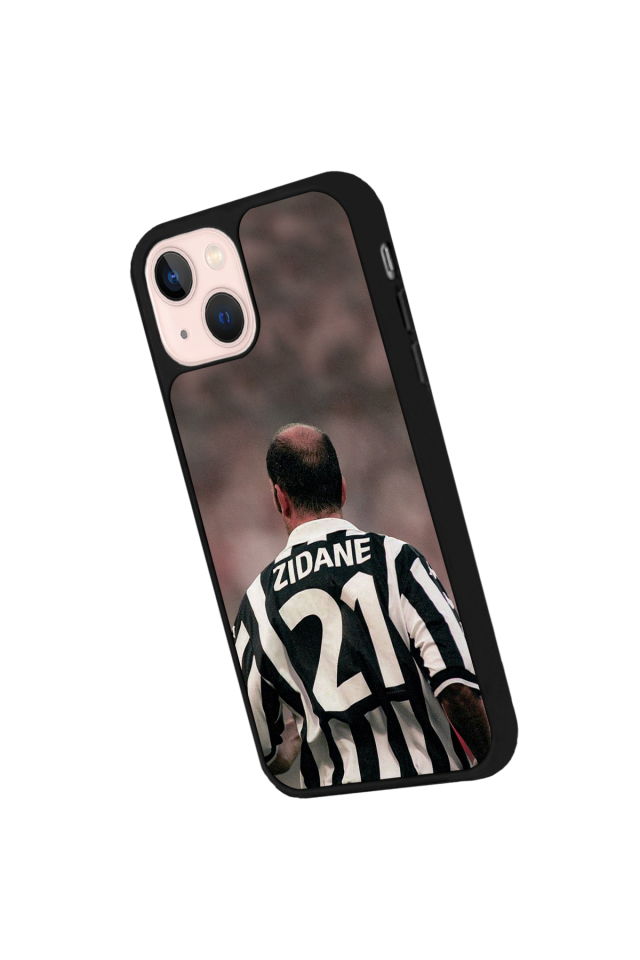 iPhone 14 Plus Uyumlu Zidane Tasarımlı Glossy Premium Kılıf