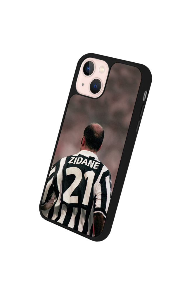 iPhone 14 Plus Uyumlu Zidane Tasarımlı Glossy Premium Kılıf