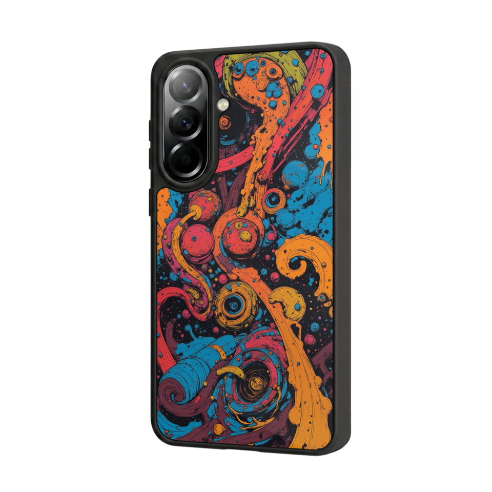 Samsung Galaxy A37 Uyumlu Abstract Tasarımlı Glossy Premium Kılıf