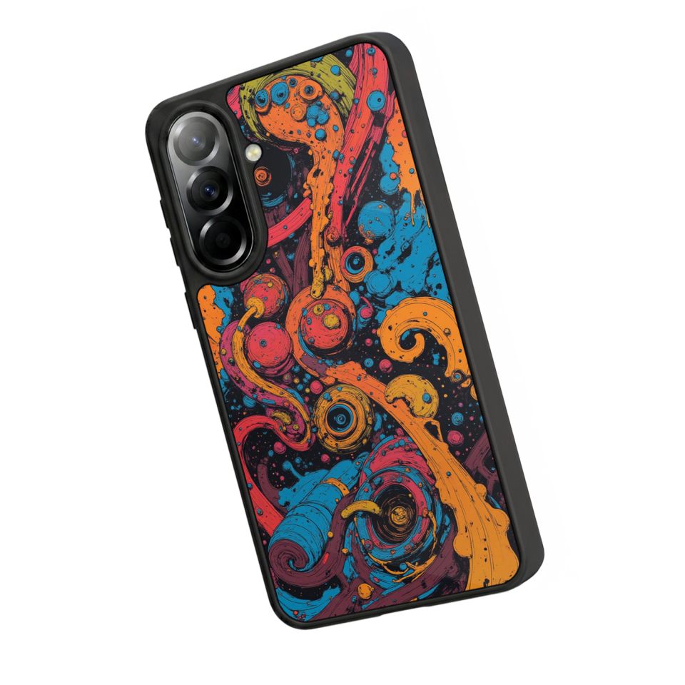 Samsung Galaxy A37 Uyumlu Abstract Tasarımlı Glossy Premium Kılıf