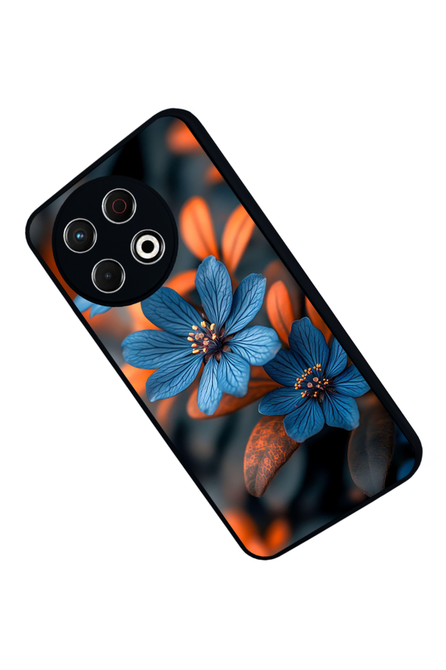 Tecno Spark 30 Pro Uyumlu Cicek Tasarımlı Glossy Premium Kılıf