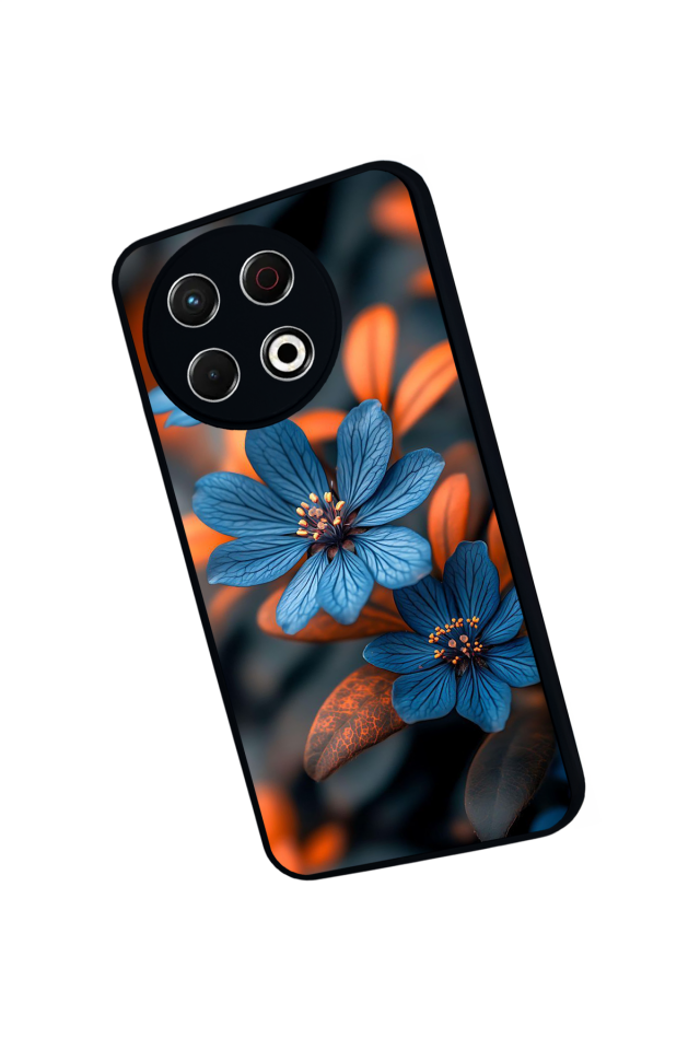 Tecno Spark 30 Pro Uyumlu Cicek Tasarımlı Glossy Premium Kılıf