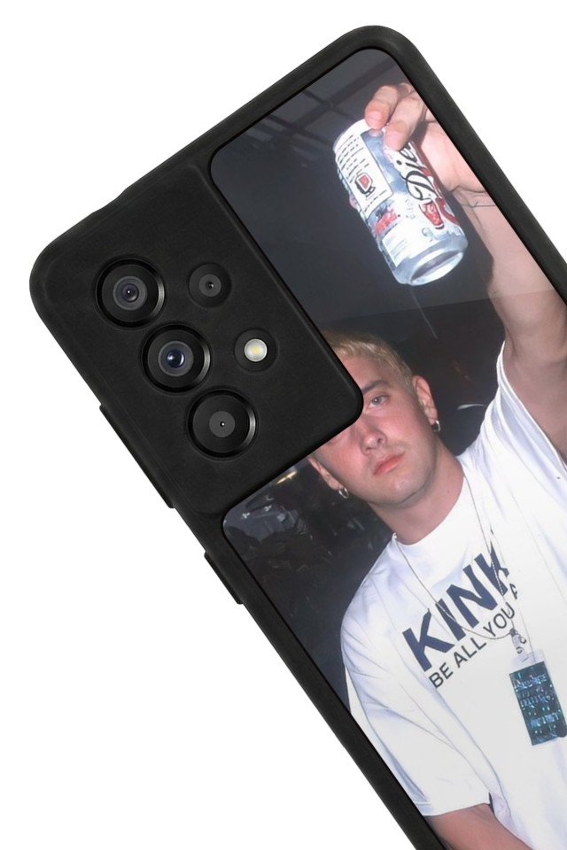 Samsung Galaxy A73 Uyumlu Eminem Tasarımlı Glossy Premium Kılıf