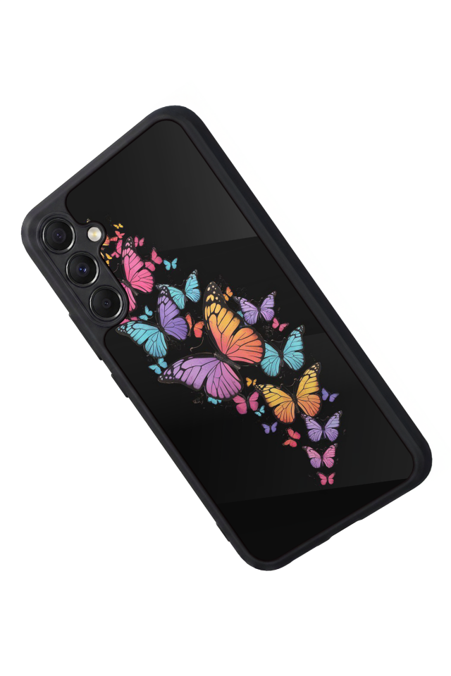 Samsung Galaxy M34 Uyumlu Kelebek Tasarımlı Glossy Premium Kılıf