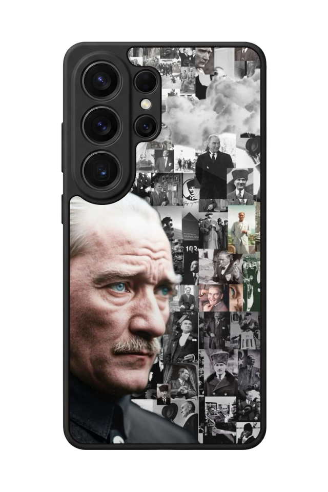 Samsung Galaxy S26 Ultra Uyumlu Mustafa Kemal Ataturk Tasarımlı Glossy Premium Kılıf